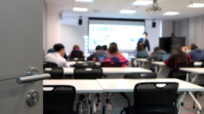 Foto eines Schulungsraum